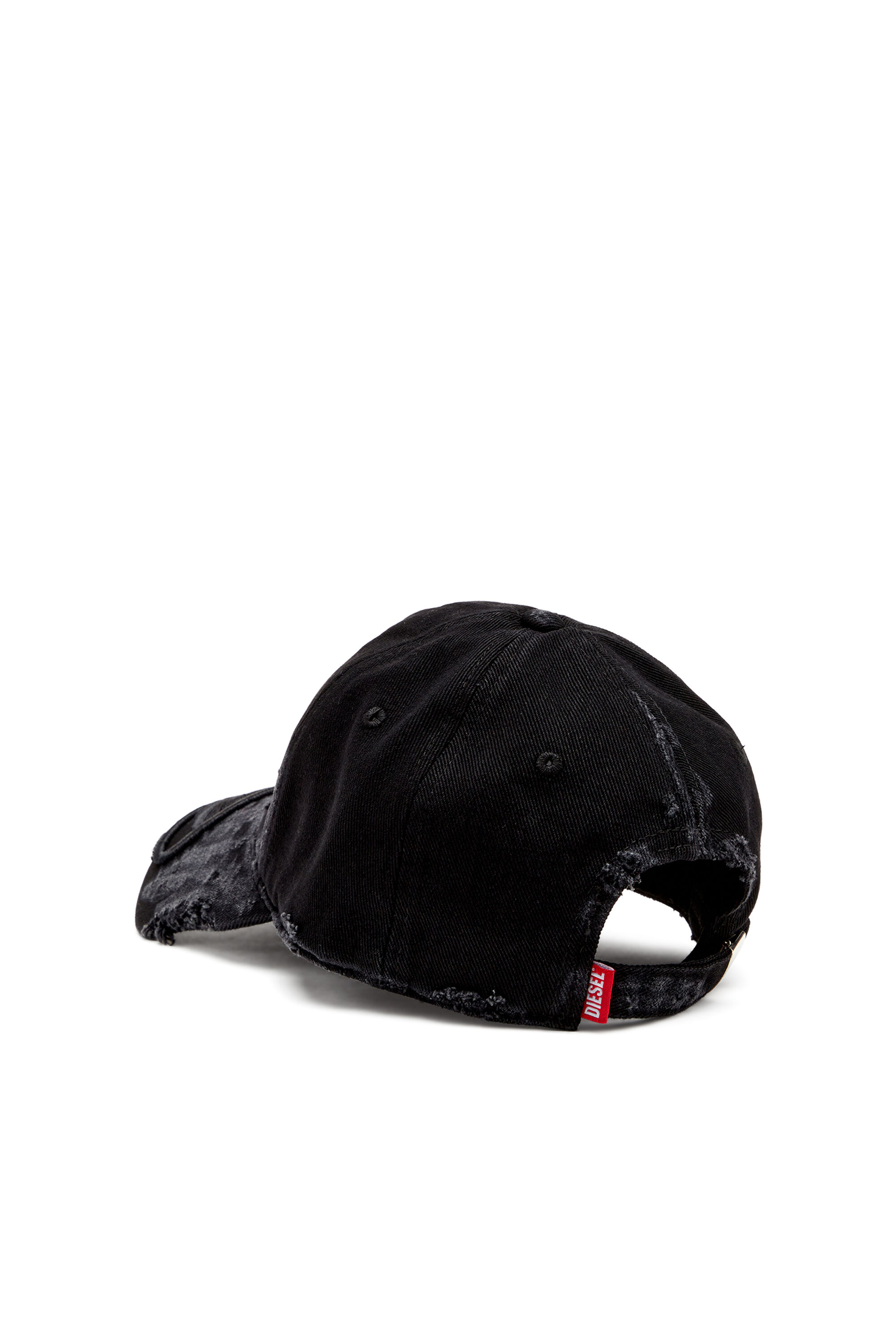 Diesel - C-ODY, Male's Distressed denim baseball cap in Black - 2