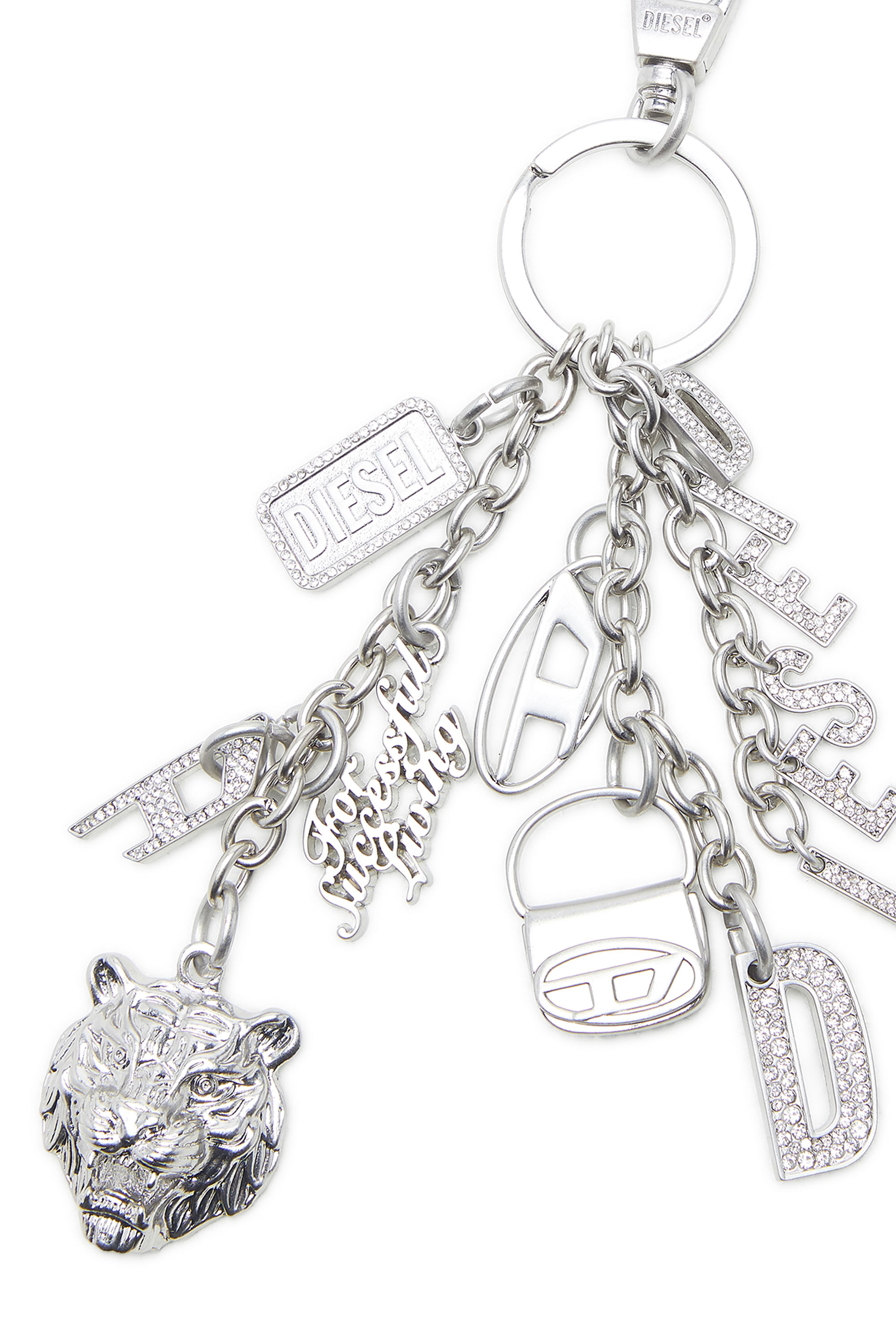 Diesel - HOSHI KEYCHAIN, Porte-clés avec plusieurs breloques Mixte in Gris argenté - 2