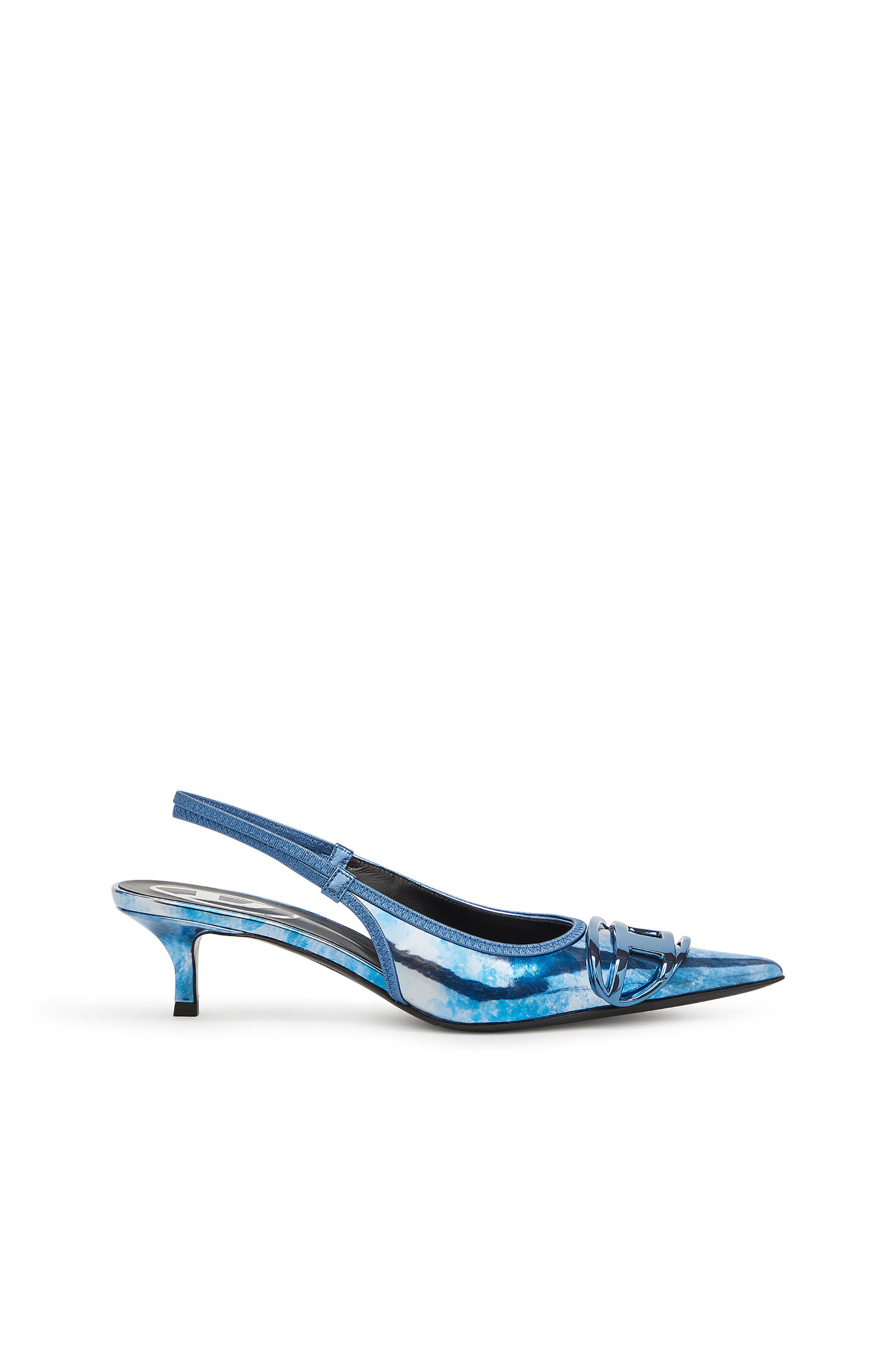 Diesel - D-VENUS SB 40, D-Venus-Escarpins à brides métallisés bicolores Femme in Bleu - 1