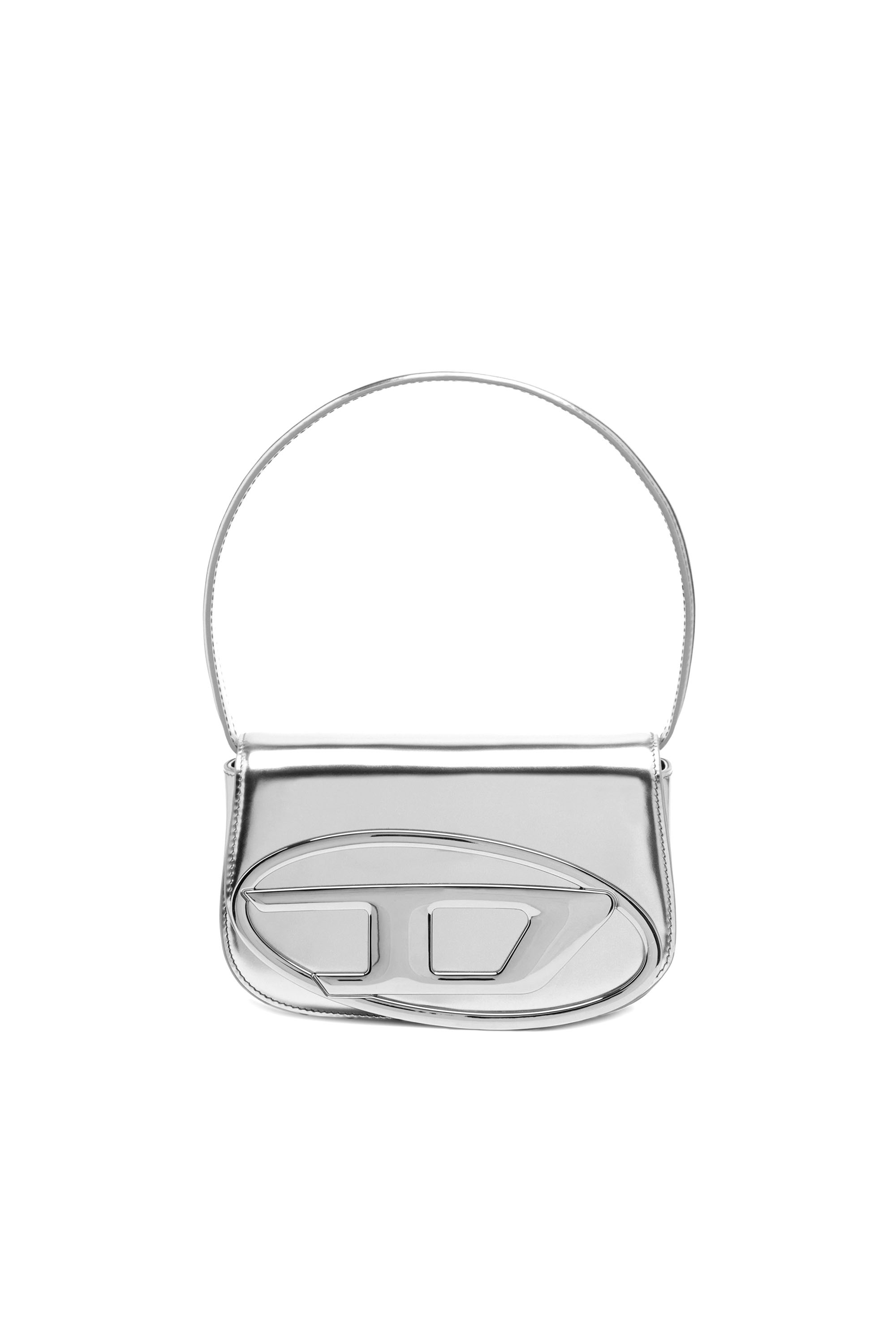 Diesel - 1DR, Female's 1DR-Iconic shoulder bag in mirrored leather in Silver - 1