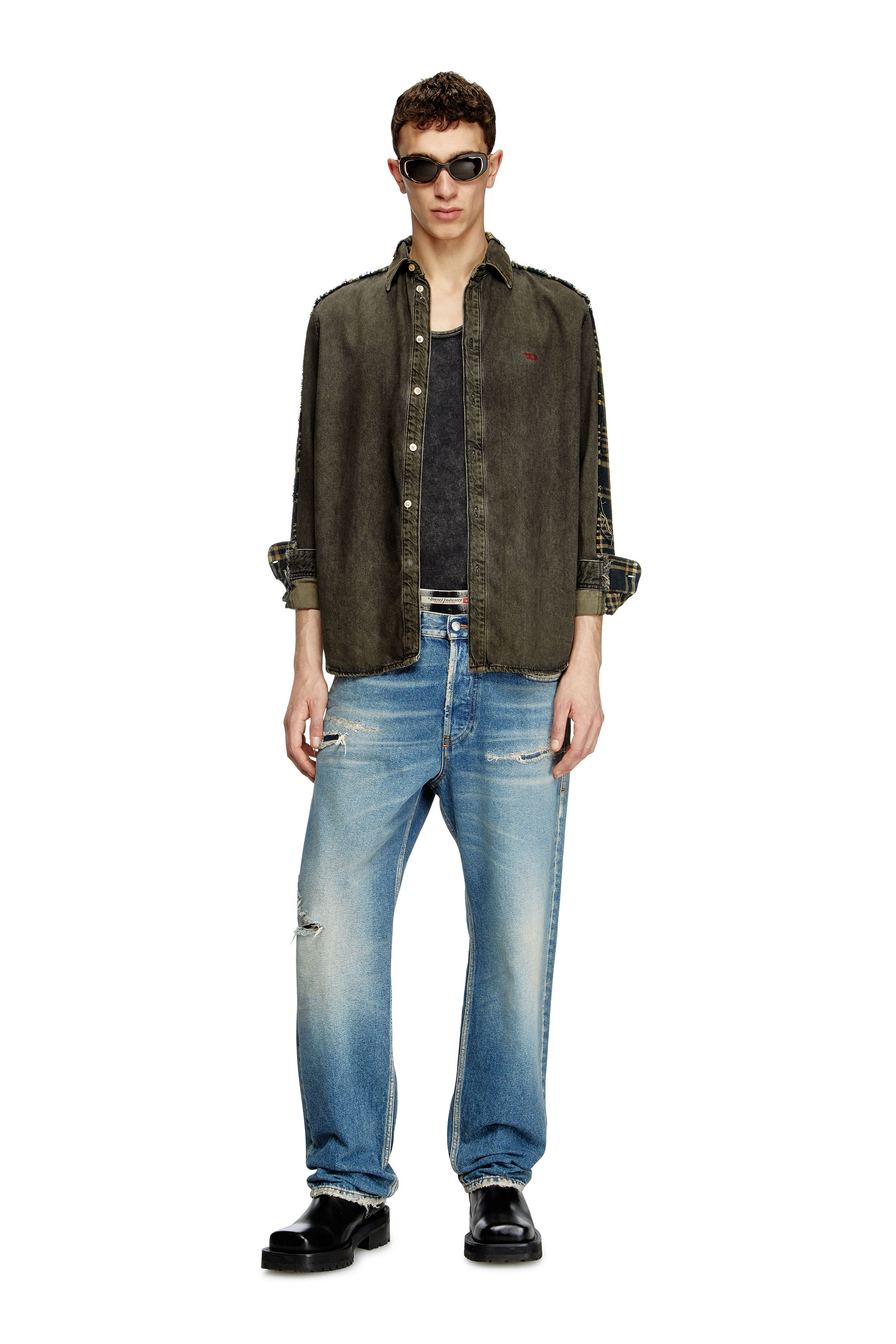 Diesel - Male's Regular Jeans 2024 D-Macs 09L43, Medium Blue - 2