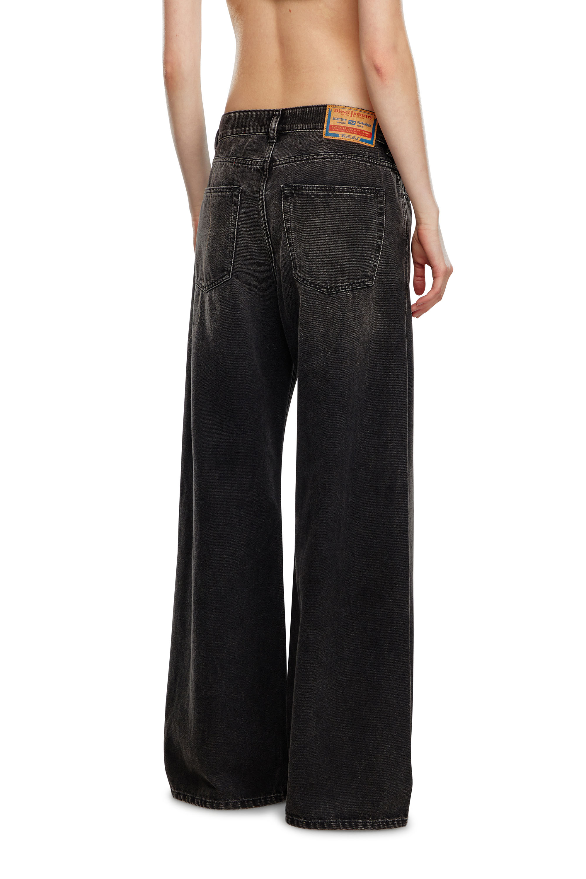 Diesel - Female's Relaxed Jeans 1996 D-Sire 09J96, Black/Dark Grey - 4