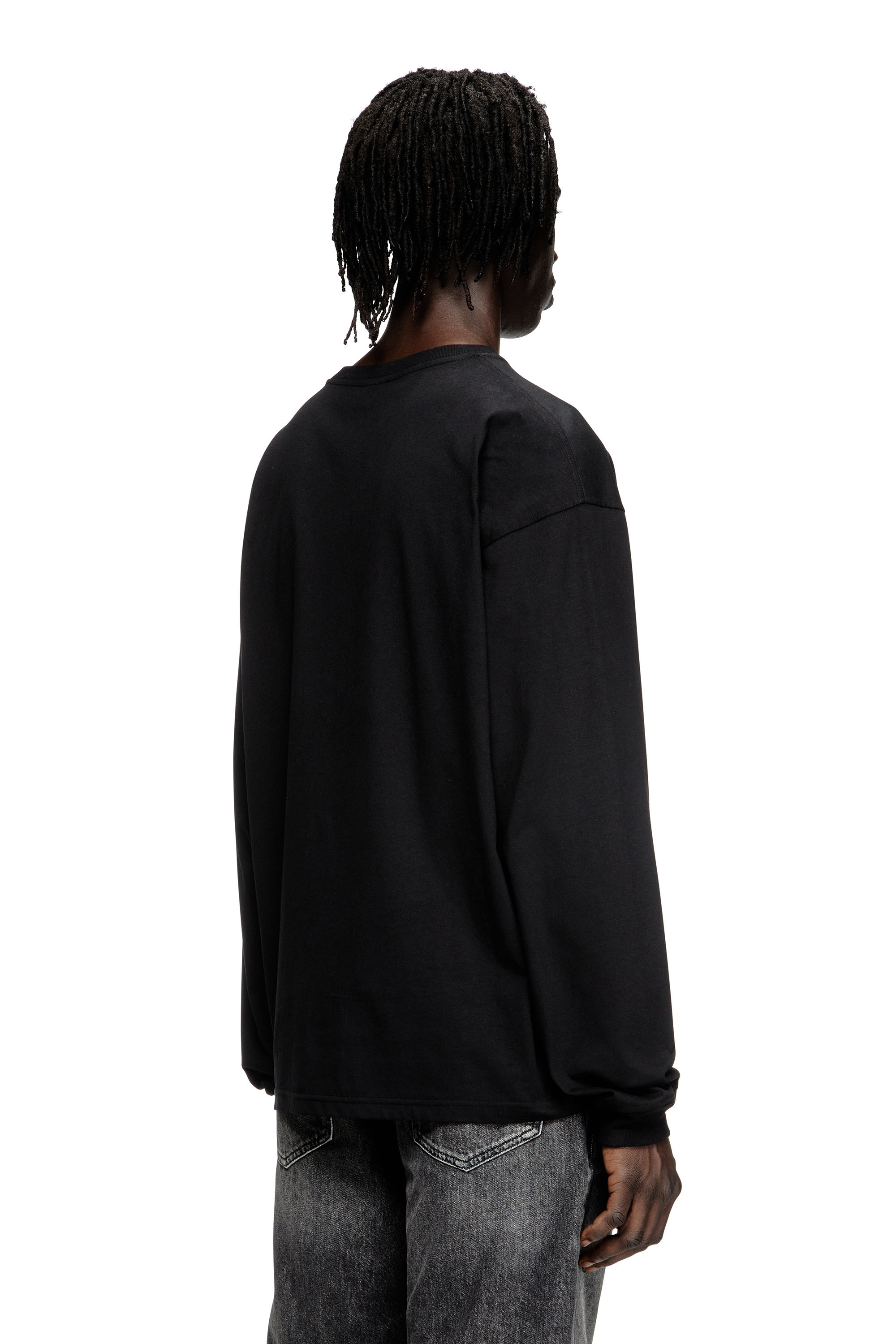 Diesel - PR-T-BOXT-LS-TOM25-1, Unisex's Long-sleeve T-shirt with graphic print in Black - 3