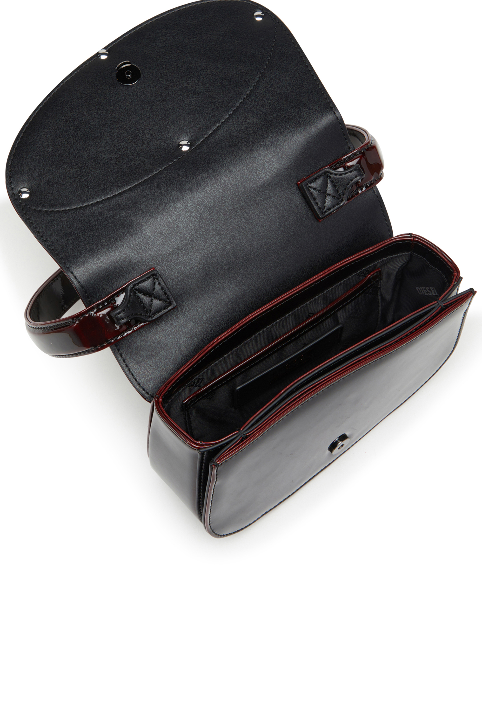 Diesel - 1DR, Female's 1DR-Iconic 1DR bag in liquid PU in Burgundy - 4