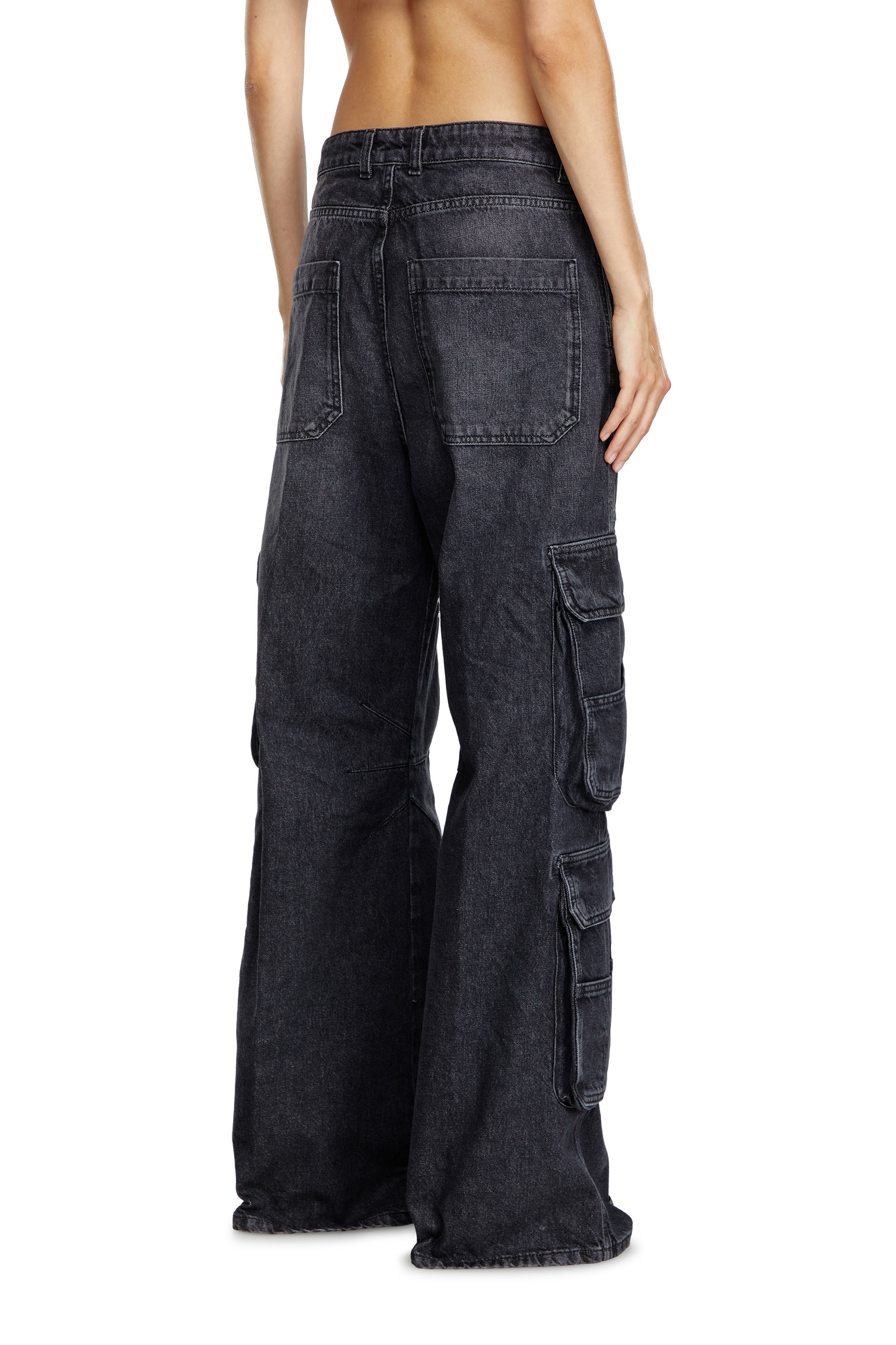 Diesel - Female's Relaxed Jeans 1996 D-Sire 0HLAA, Black/Dark Grey - 4