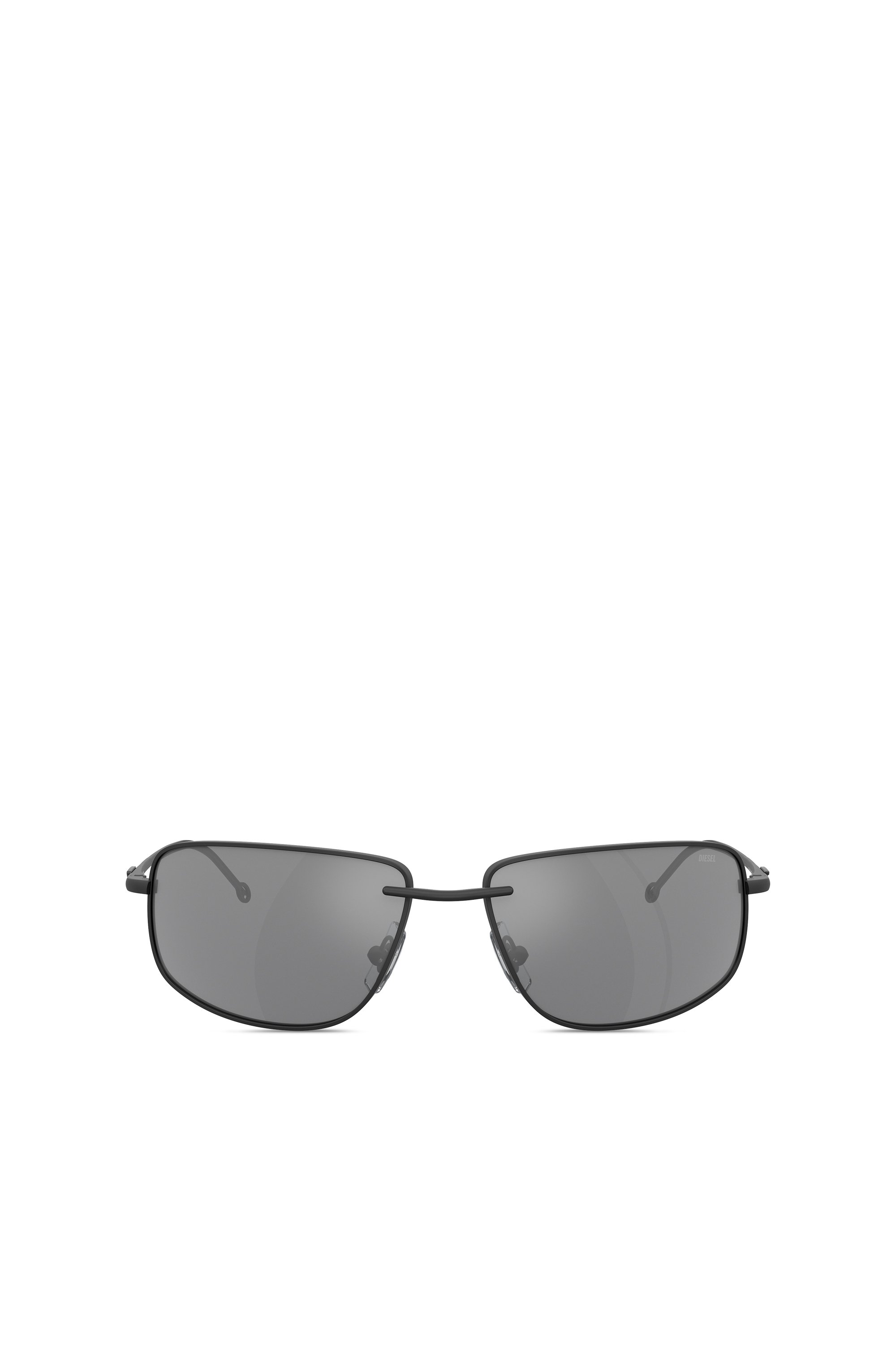 Diesel - 0DL1005, Lunettes de soleil en métal de forme Racer Mixte in Noir - 1
