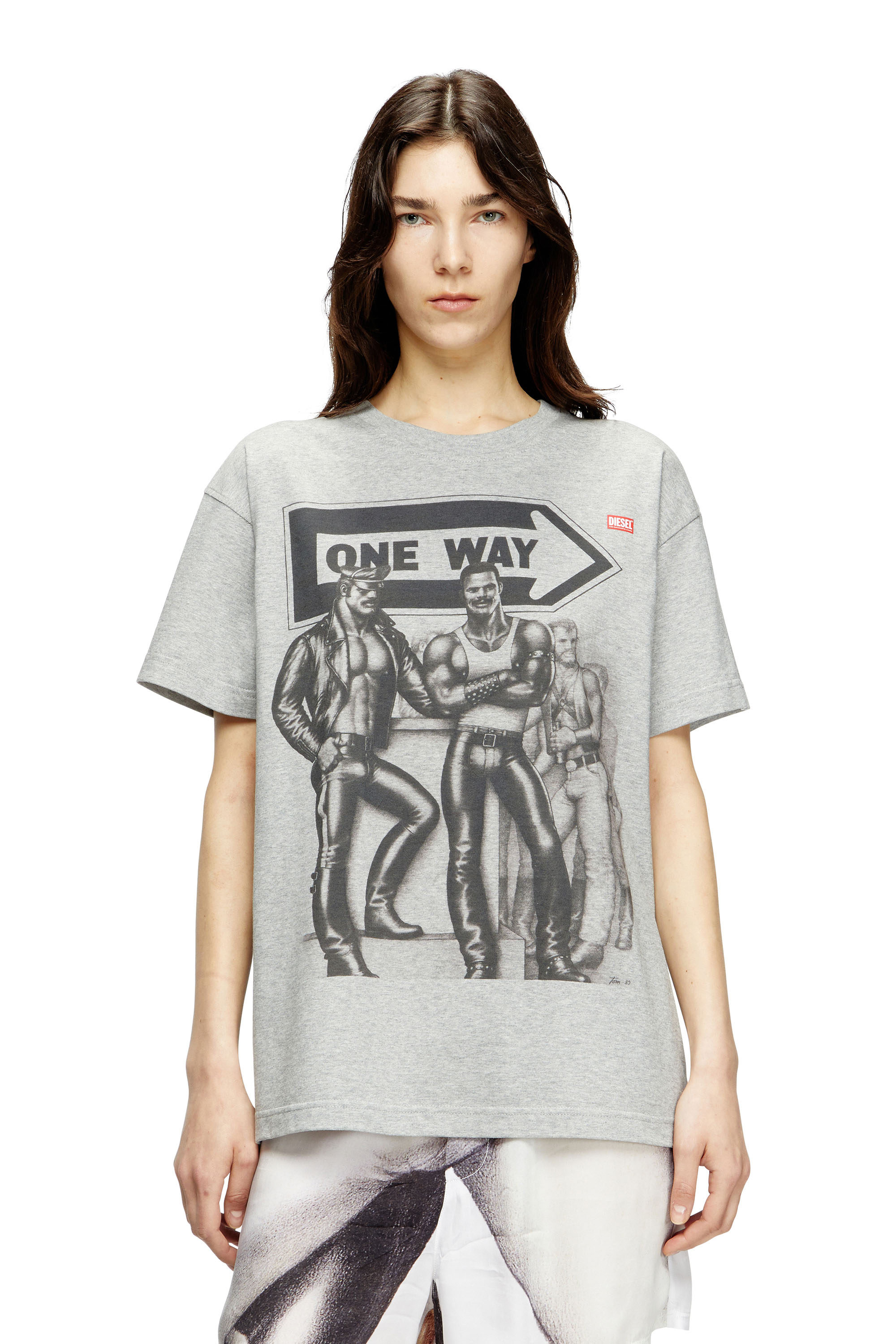 Diesel - PR-T-NORM-TOM25, Unisex's T-shirt with graphic print in Grey - 4