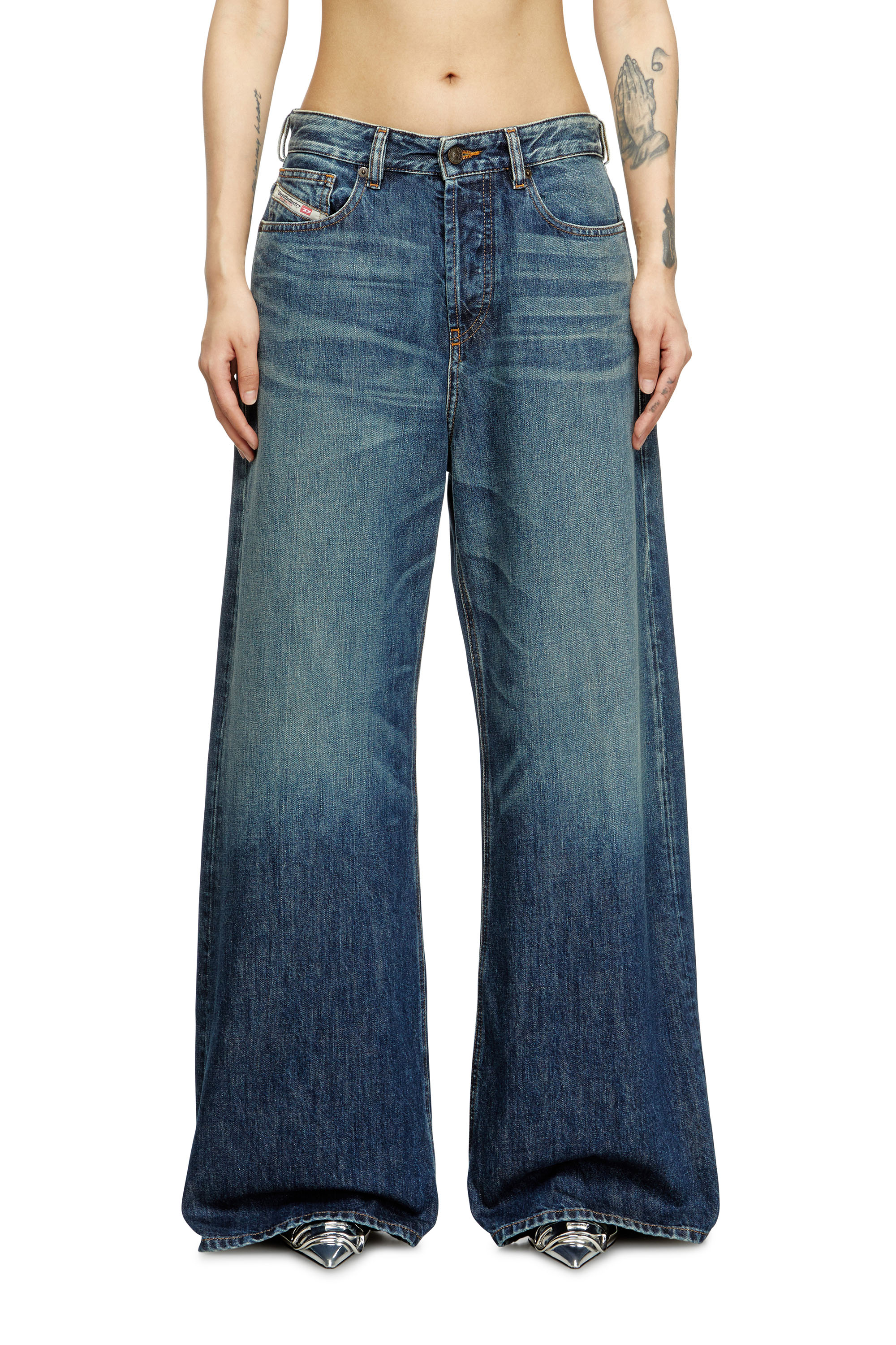 Diesel - Female's Relaxed Jeans 1996 D-Sire 09H59, Dark Blue - 1